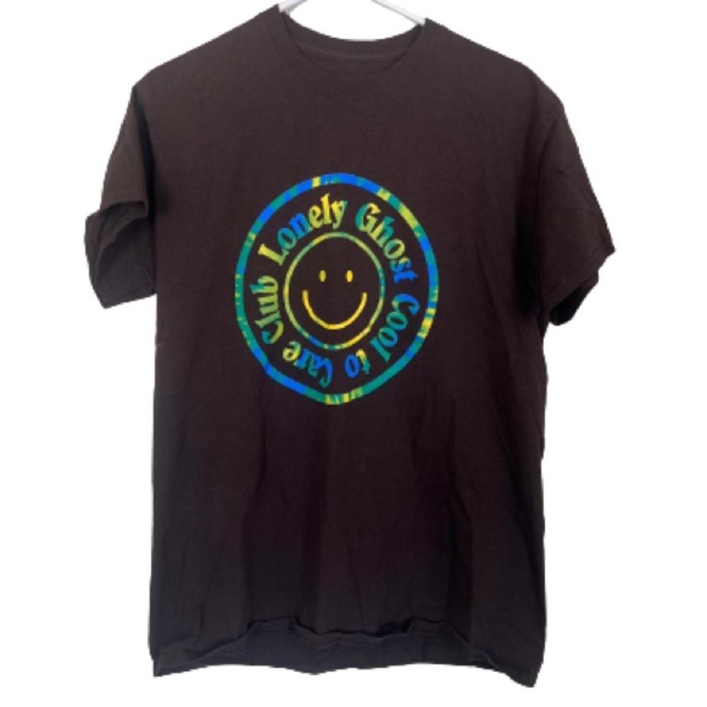 LONELY GHOST COOL TO CARE TIE DYE UNISEX T SHIRT SIZE M